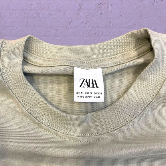 Zara oversized peace sign cotton tee small - Picture 4 of 8